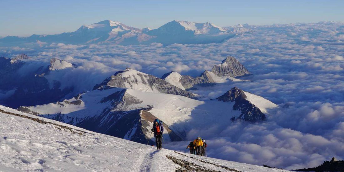 Summiting the Highest Peak Outside Asia – Reach the top of Aconcagua at 6,962 meters, the tallest mountain in the Americas..