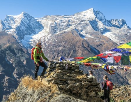 Everest Base Camp – Stand at the iconic base of the world’s highest mountain, with close-up views of the Khumbu Icefall.